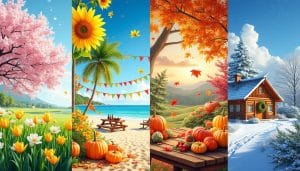 Décoration de saison : check-list printemps, été, automne, hiver