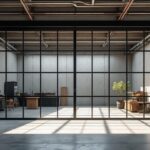 découvrez comment une verrière d'atelier sépare l'entrée tout en laissant passer la lumière naturelle pour un espace lumineux et accueillant.