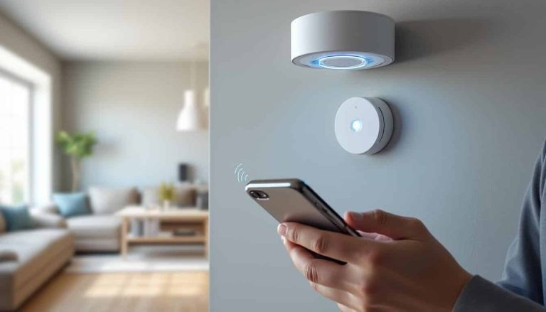 découvrez le détecteur de fumée intelligent qui envoie des alertes directement sur votre smartphone en cas d'incendie, pour une sécurité optimale à tout moment.