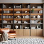 découvrez comment une bibliothèque murale optimise l'espace de lecture dans votre salon, alliant fonctionnalité et design élégant pour une ambiance chaleureuse.