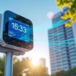 découvrez notre station météo connectée qui vous informe en temps réel sur la qualité de l'air local pour un environnement sain et sécurisé.