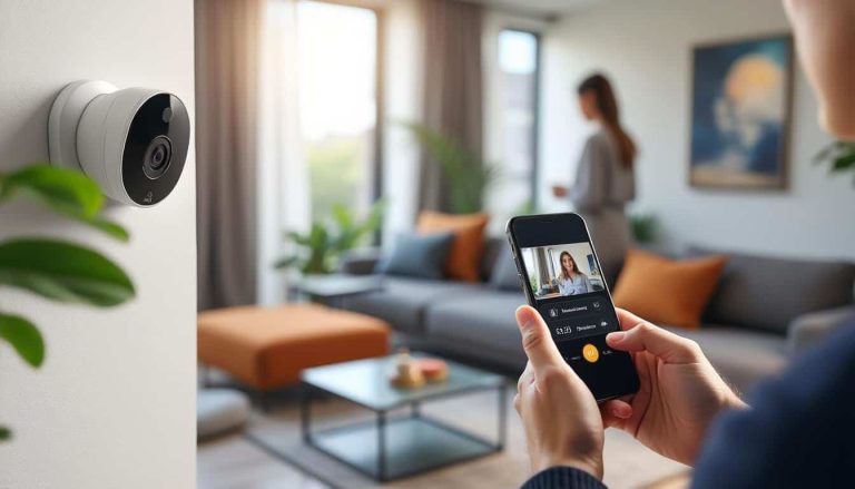 surveillez l'intérieur de votre maison à distance grâce à notre alarme connectée, offrant sécurité et tranquillité d'esprit en temps réel.