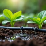 découvrez comment l'arrosage goutte-à-goutte optimise la gestion de l'eau en maintenant une humidité constante au pied des plantes pour une croissance saine et économiser de l'eau.