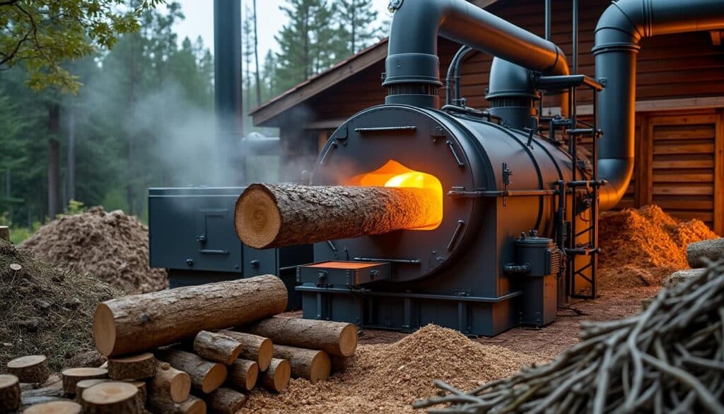 découvrez comment la biomasse transforme les déchets de bois en énergie de chauffage durable et économique.