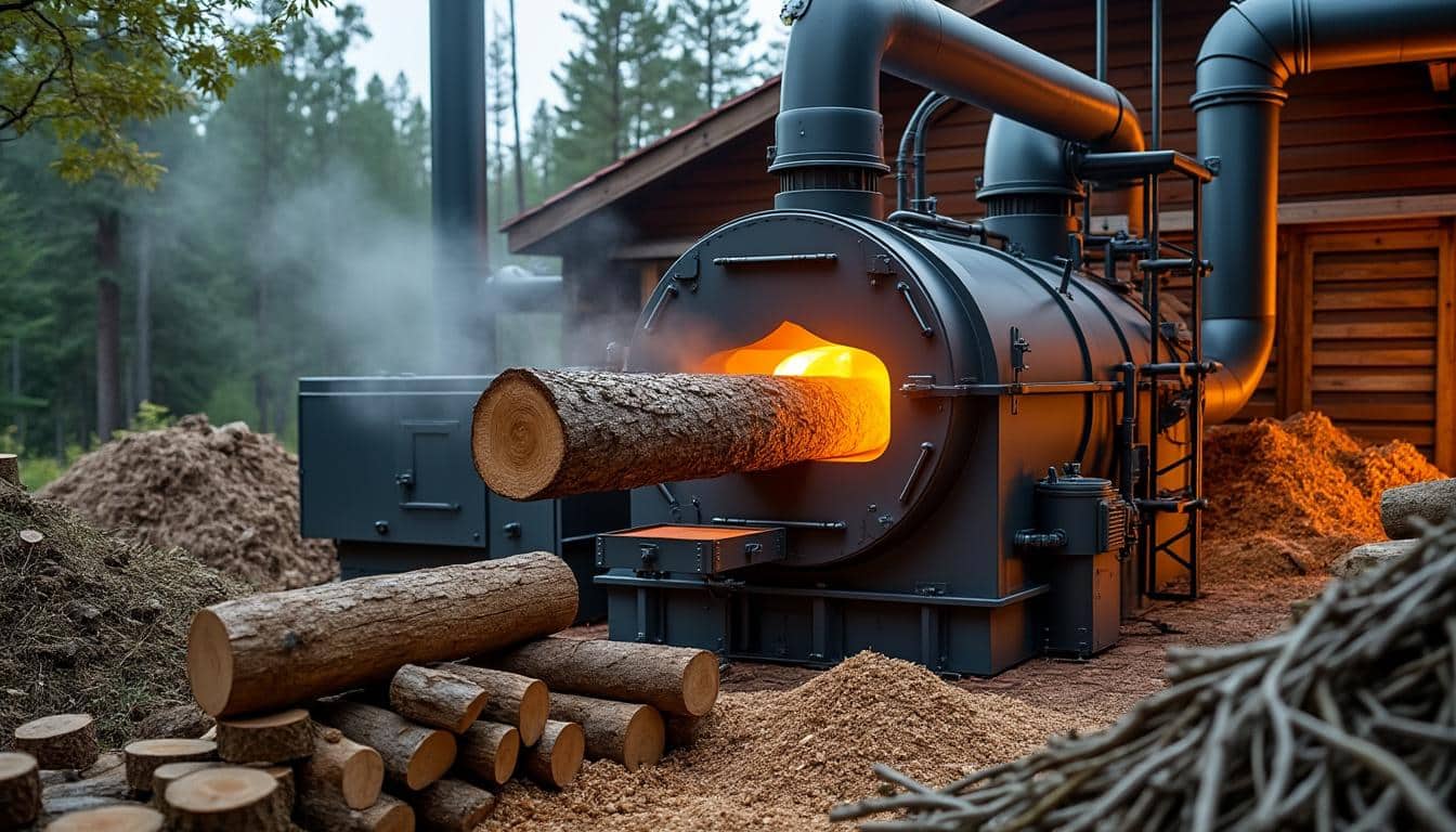 découvrez comment la biomasse transforme les déchets de bois en énergie de chauffage durable et économique.