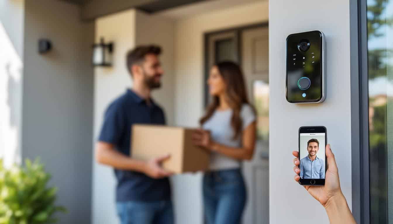 découvrez la domotique de portier vidéo qui enregistre automatiquement les messages des livreurs, pour ne rien manquer de vos colis même en votre absence.