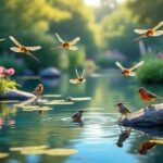 découvrez comment une mare de jardin peut attirer libellules et oiseaux, créant un écosystème naturel et vivant dans votre espace extérieur.