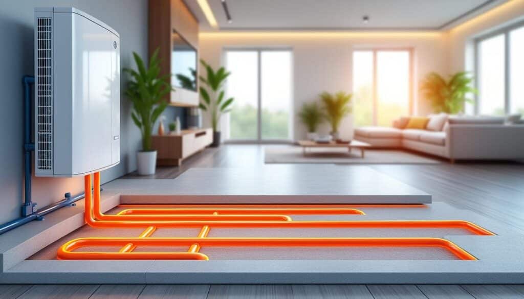 découvrez pourquoi le chauffage au sol associé à une pompe à chaleur est la solution idéale pour un confort thermique optimal et des économies d'énergie durables.