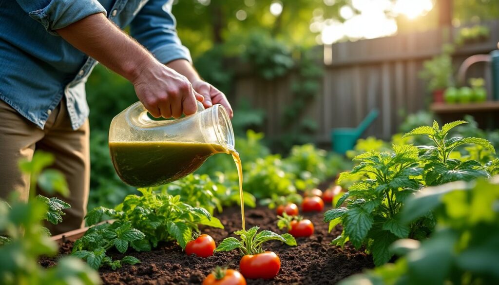 découvrez comment le jardin bio utilise le purin d'ortie comme engrais naturel pour favoriser la croissance des plantes et enrichir le sol de manière écologique.