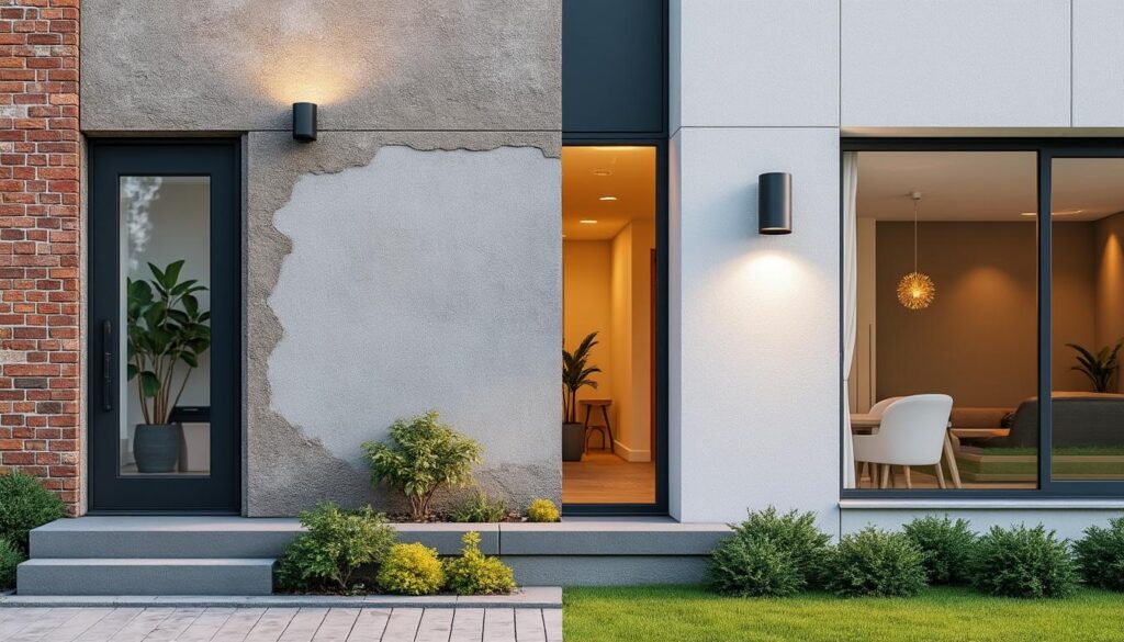 le ravalement de façade permet d'améliorer l'isolation thermique globale de votre habitation, réduisant ainsi les pertes de chaleur et optimisant le confort intérieur.