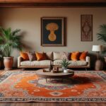 découvrez comment le style bohémien utilise des tapis superposés pour apporter confort et charme à votre intérieur.