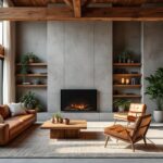 découvrez le style néo-rustique, une harmonie parfaite entre la chaleur du bois naturel et la modernité du béton lissé pour un intérieur à la fois authentique et contemporain.