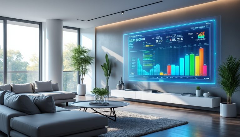 surveillez et optimisez votre consommation d'énergie en temps réel grâce à la domotique, pour une maison plus intelligente et économe.