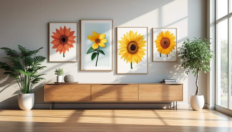 découvrez comment un buffet bas peut optimiser votre espace en libérant la vue sur vos tableaux muraux, pour un intérieur à la fois élégant et harmonieux.