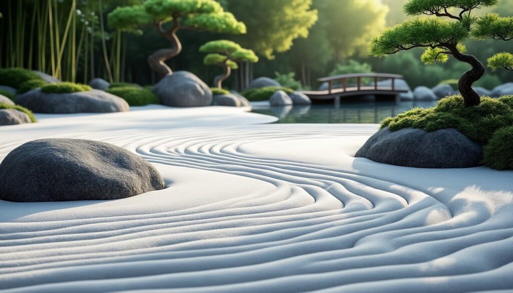 découvrez comment le sable ratissé dans le jardin japonais favorise la méditation et apporte sérénité et harmonie à ce lieu zen.