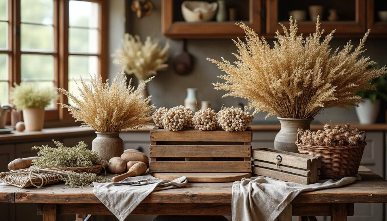 découvrez comment le style champêtre met en valeur les fleurs séchées et le bois pour une décoration authentique et naturelle, alliant charme rustique et élégance.
