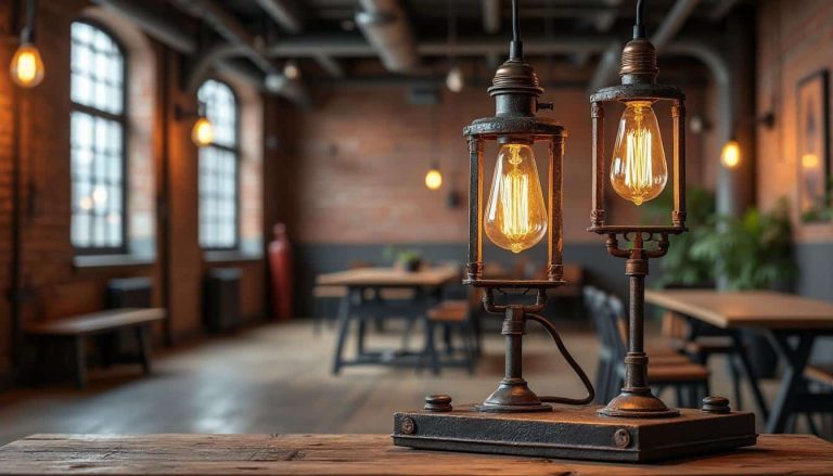 découvrez comment le style industriel intègre les lampes d'usine anciennes pour créer une ambiance unique alliant vintage et modernité.