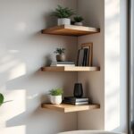 découvrez comment une étagère de coin transforme les angles morts de vos murs en espaces de rangement pratiques et esthétiques.