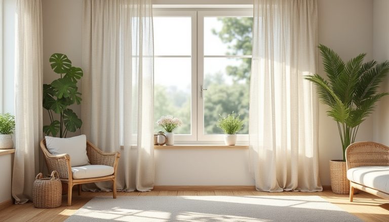 découvrez comment la décoration maison mise sur le lin pour des rideaux d'été légers, élégants et naturels, apportant fraîcheur et douceur à votre intérieur.