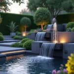 découvrez comment la domotique de jardin permet d'activer vos fontaines à distance pour un jardin moderne et connecté.