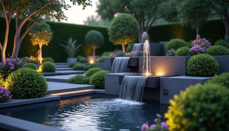 découvrez comment la domotique de jardin permet d'activer vos fontaines à distance pour un jardin moderne et connecté.