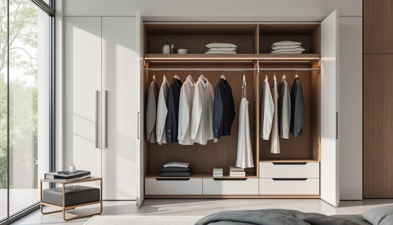 découvrez comment la penderie basculante simplifie l'accès aux vêtements placés en hauteur, alliant praticité et gain d'espace dans votre dressing.