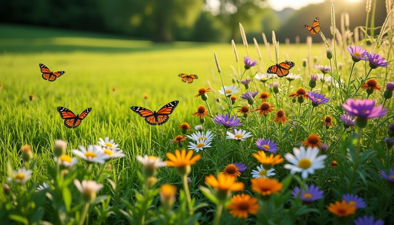 découvrez comment la tonte différenciée crée des zones sauvages favorables aux papillons, contribuant à la biodiversité et à la préservation de ces insectes essentiels.