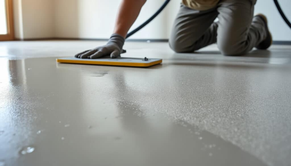 le ragréage autonivelant prépare efficacement le sol pour la pose de tout type de revêtement, assurant une surface lisse, uniforme et durable.