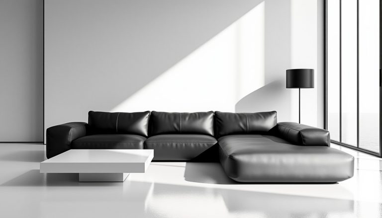 découvrez comment le style contemporain sublime l'élégance avec le contraste puissant du noir et du blanc pur pour des espaces modernes et épurés.