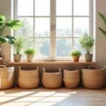 découvrez comment utiliser des paniers décoratifs pour organiser et cacher le désordre dans votre maison, alliant esthétique et praticité pour un intérieur ordonné.