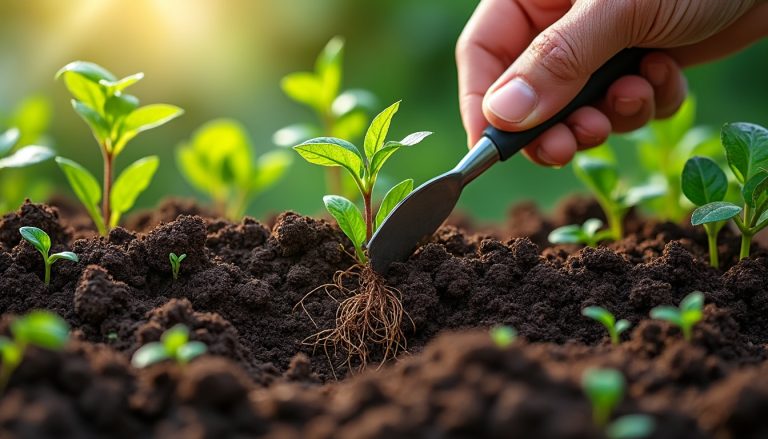 découvrez comment le désherbage manuel contribue à préserver la vie microbienne essentielle du sol, favorisant ainsi un environnement sain et durable pour vos cultures.