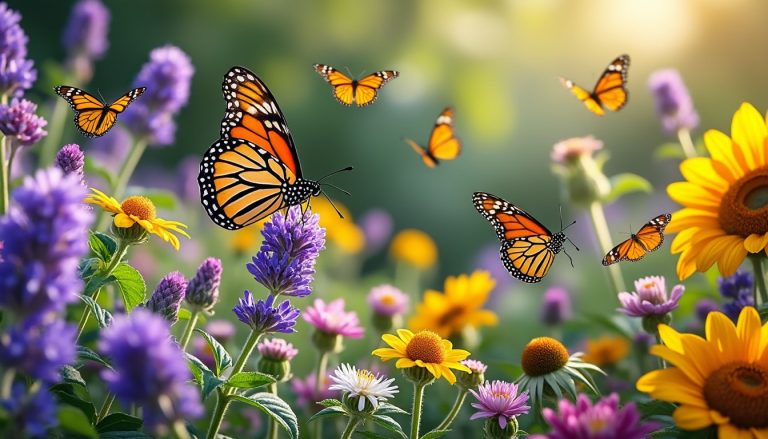 découvrez comment les fleurs mellifères attirent les papillons dans votre jardin pour créer un espace harmonieux et favoriser la biodiversité.