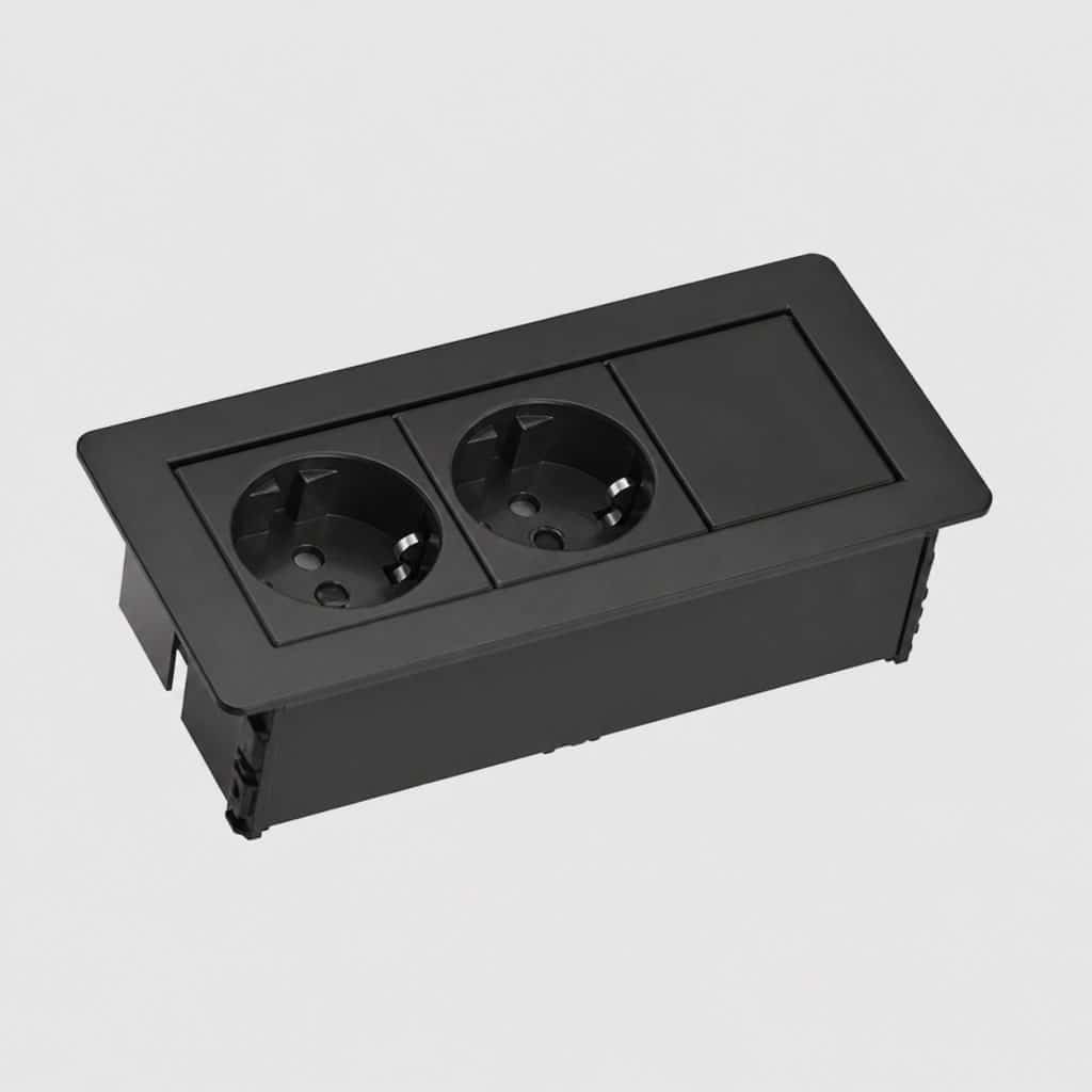 Bloc prise encastrable pour meuble — vue produit