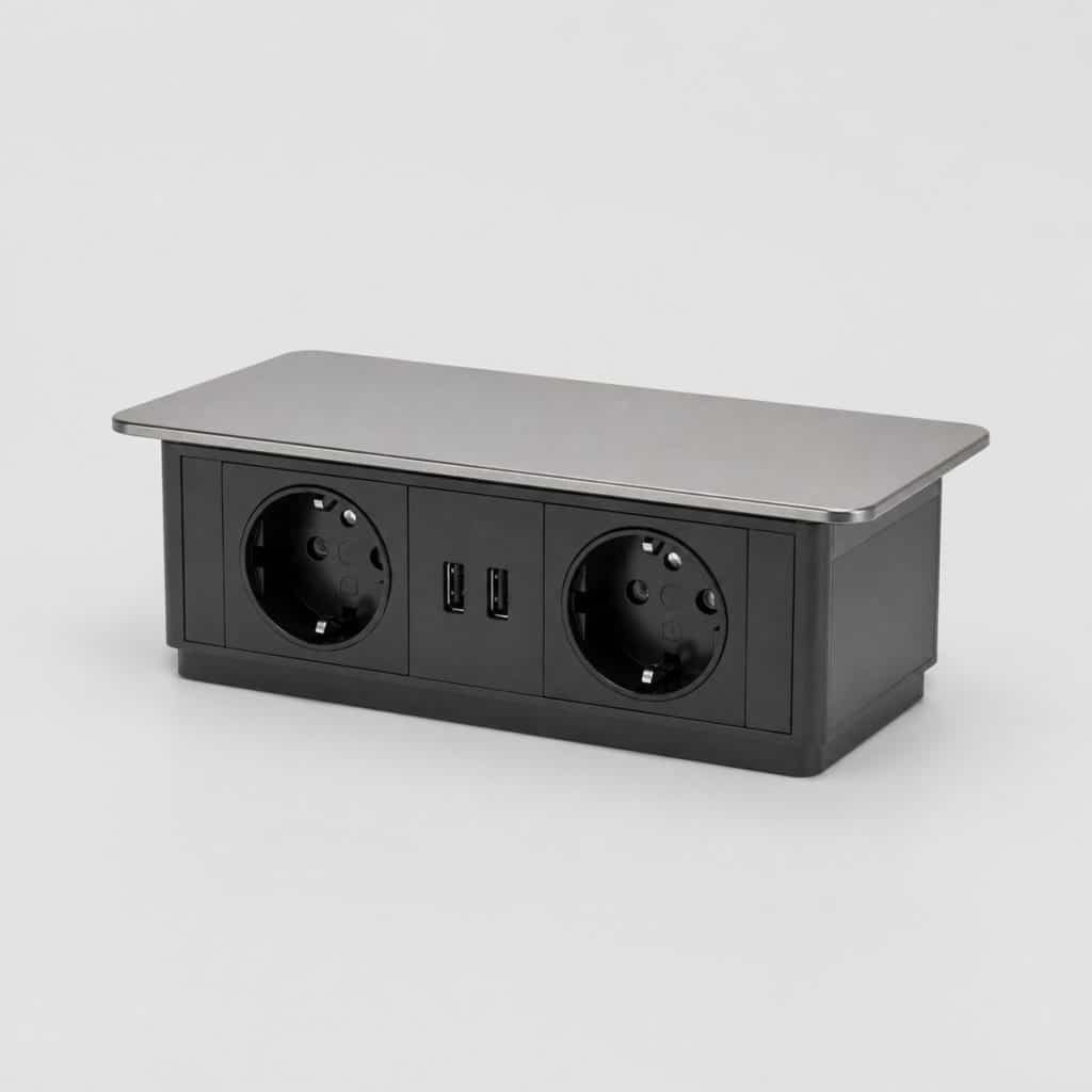 Bloc prise pour cuisine avec USB — vue produit
