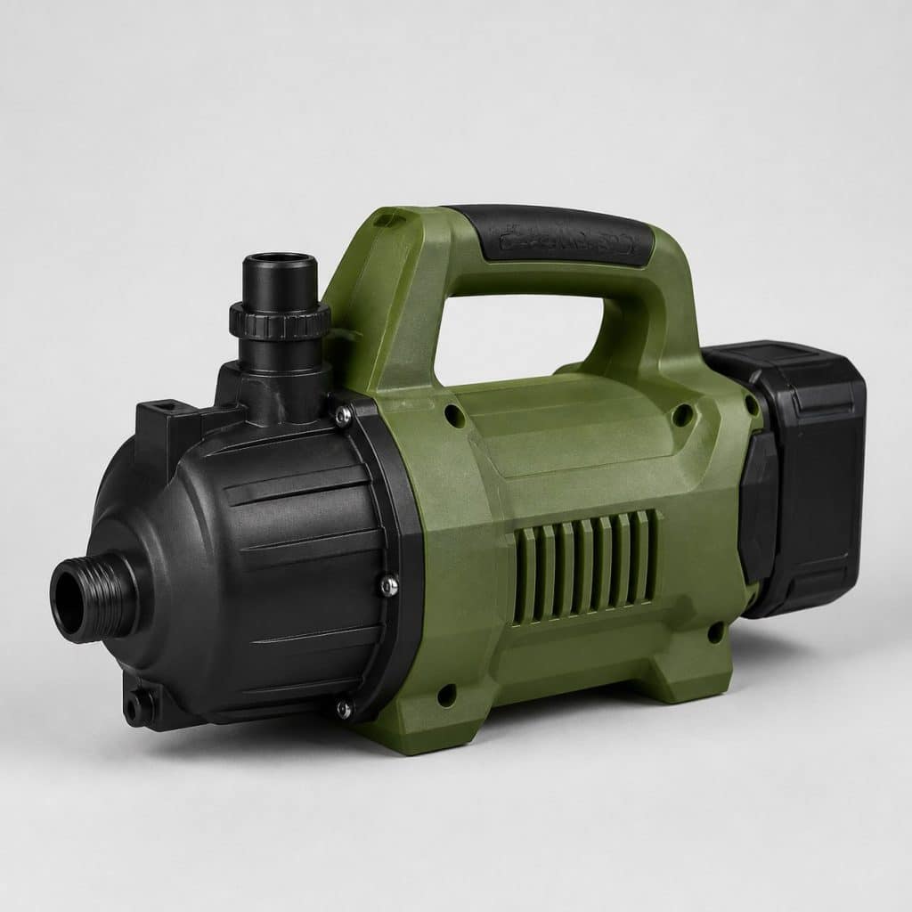 Pompe d'arrosage sur batterie — vue produit