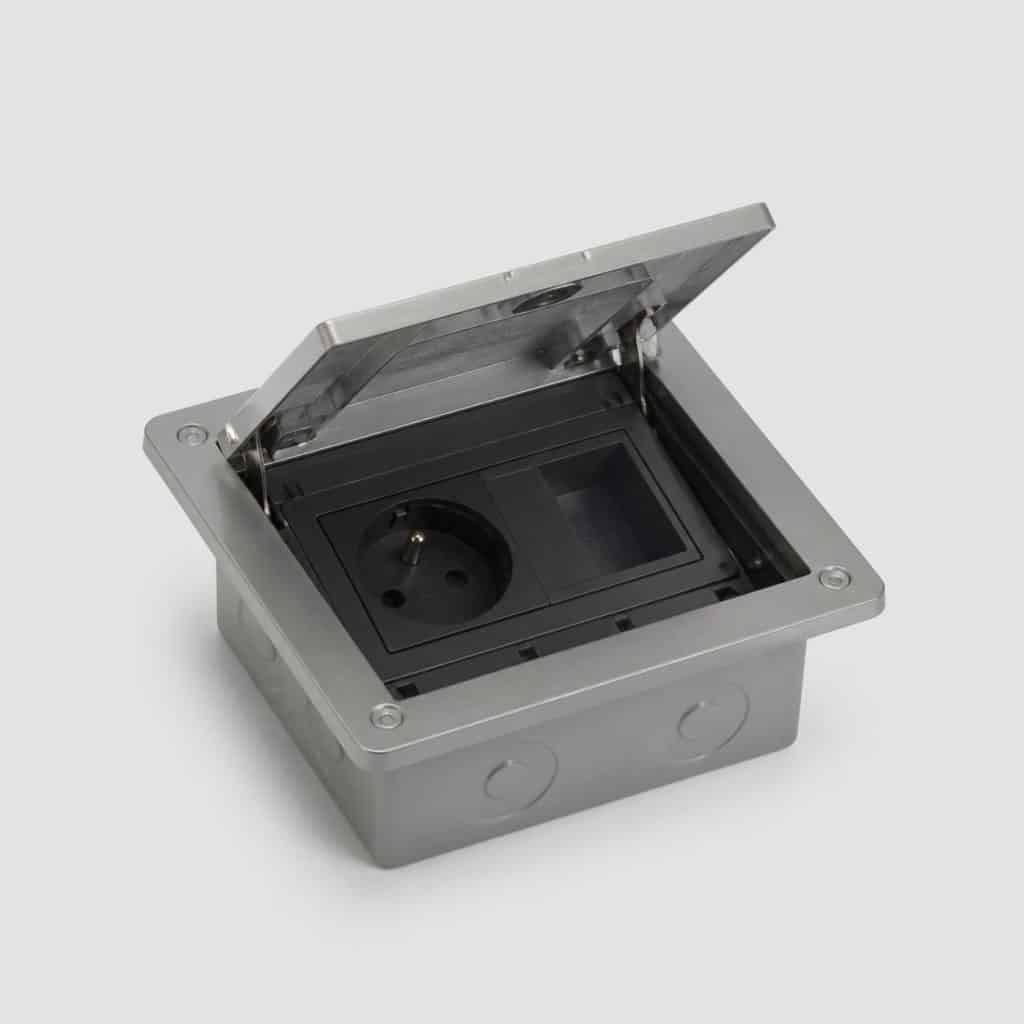 Prise encastrable de sol — vue produit
