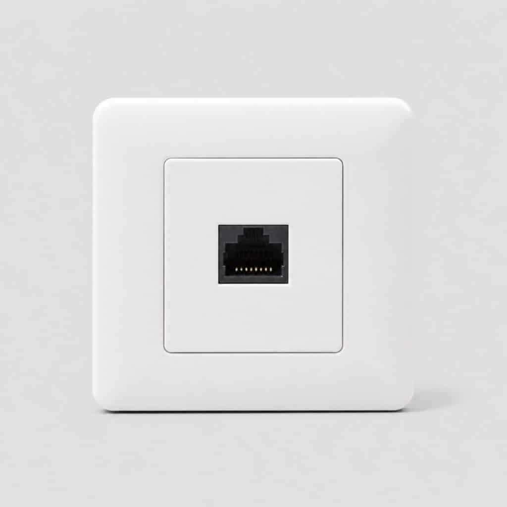 Prise RJ45 murale simple — vue produit
