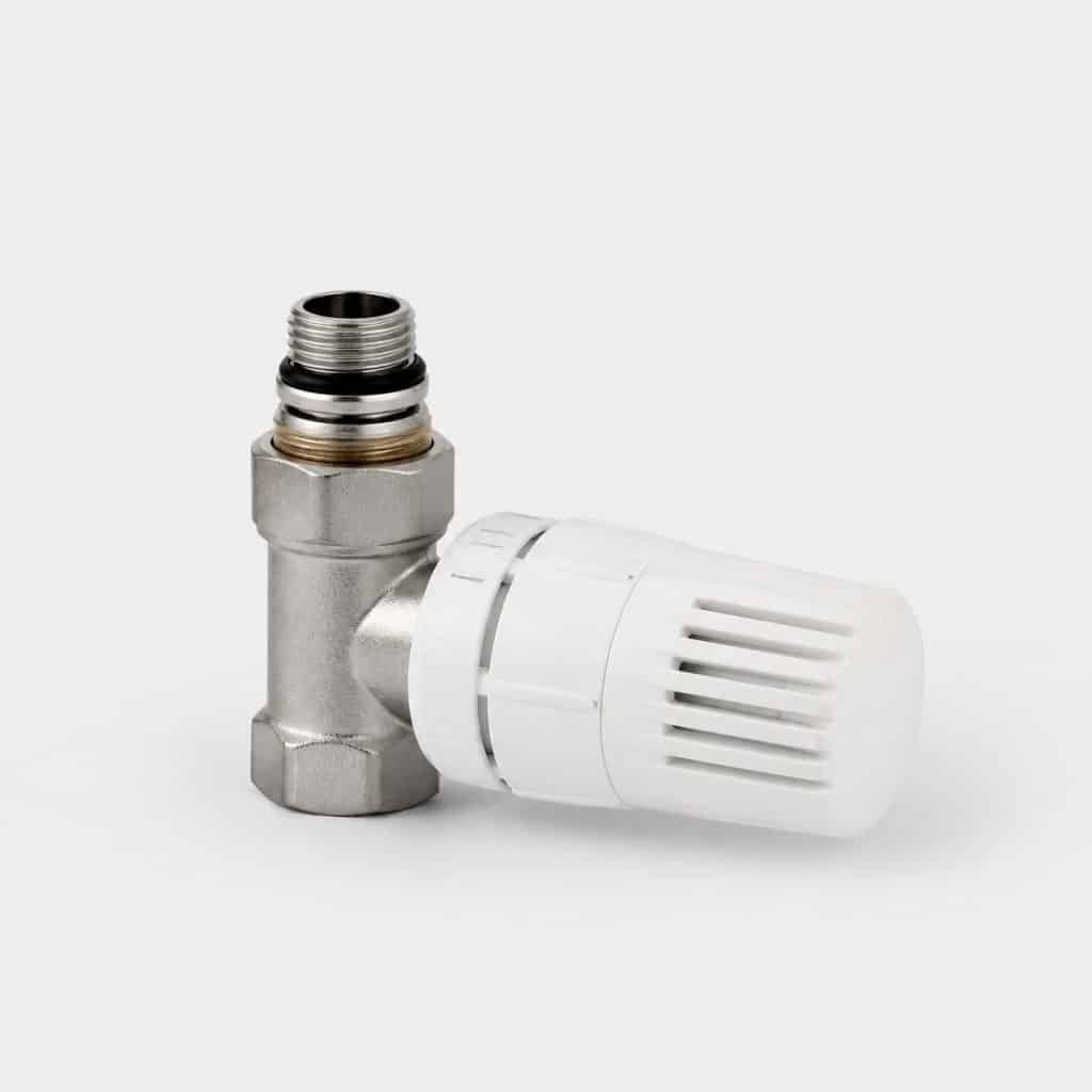 Robinet thermostatique équerre — vue produit