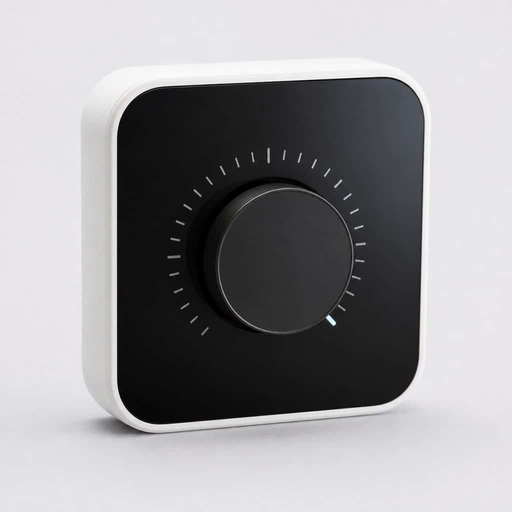 Thermostat d'ambiance connecte — vue produit