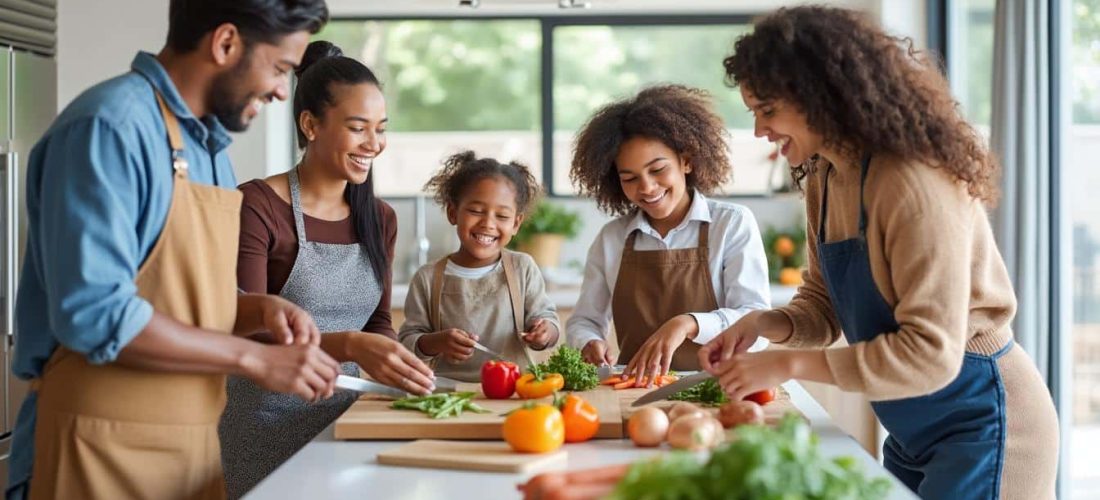 découvrez comment la cuisine en îlot central simplifie la préparation des repas en famille, offrant un espace convivial et fonctionnel pour cuisiner ensemble.