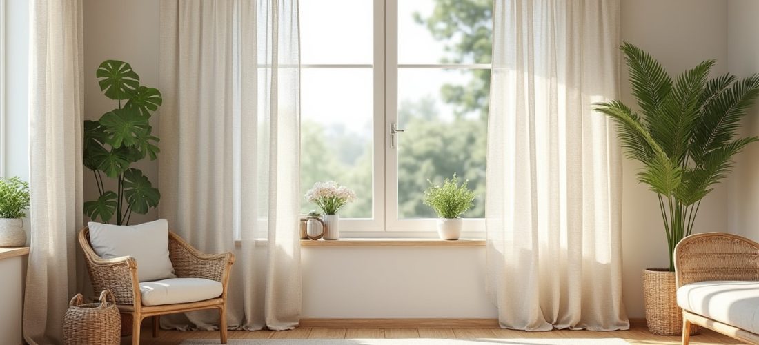 découvrez comment la décoration maison mise sur le lin pour des rideaux d'été légers, élégants et naturels, apportant fraîcheur et douceur à votre intérieur.