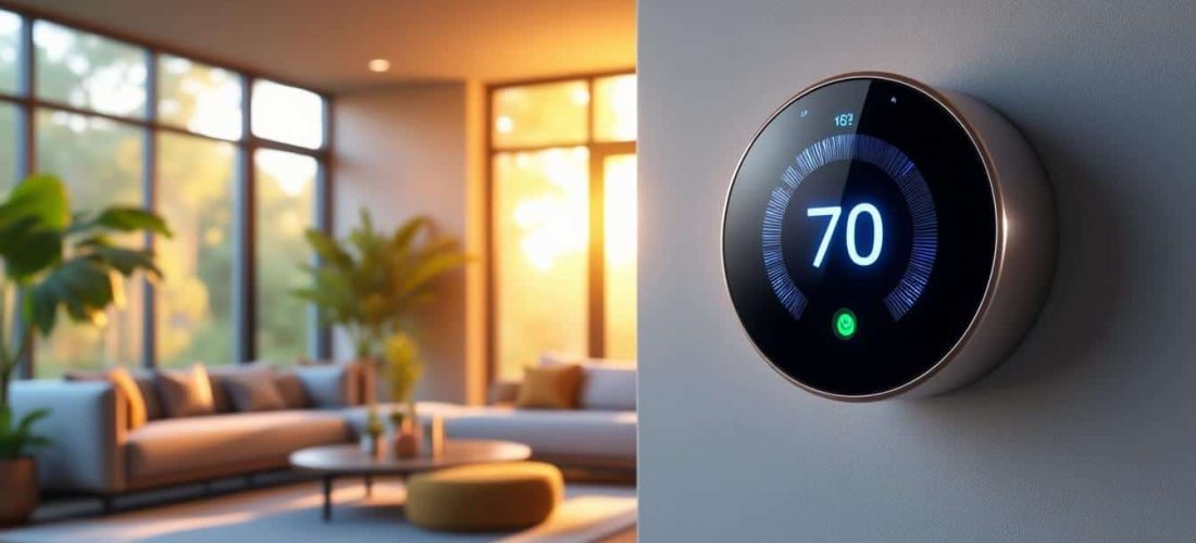 découvrez comment la domotique intelligente optimise automatiquement la température de vos pièces à vivre pour un confort personnalisé et des économies d'énergie.