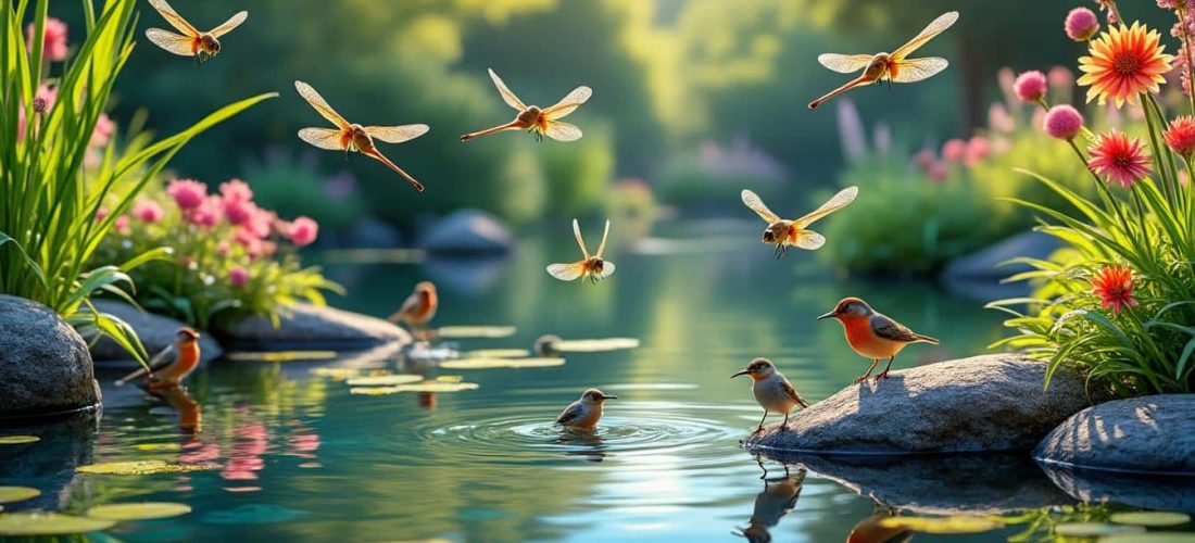 découvrez comment une mare de jardin peut attirer libellules et oiseaux, créant un écosystème naturel et vivant dans votre espace extérieur.
