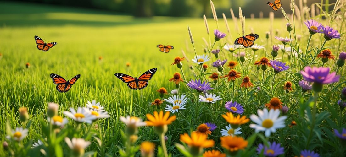 découvrez comment la tonte différenciée crée des zones sauvages favorables aux papillons, contribuant à la biodiversité et à la préservation de ces insectes essentiels.