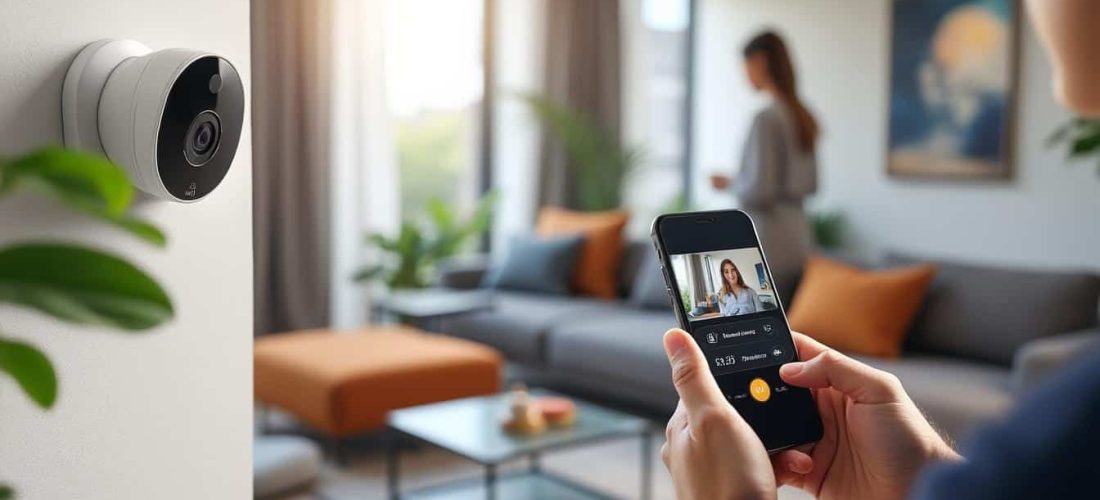 surveillez l'intérieur de votre maison à distance grâce à notre alarme connectée, offrant sécurité et tranquillité d'esprit en temps réel.