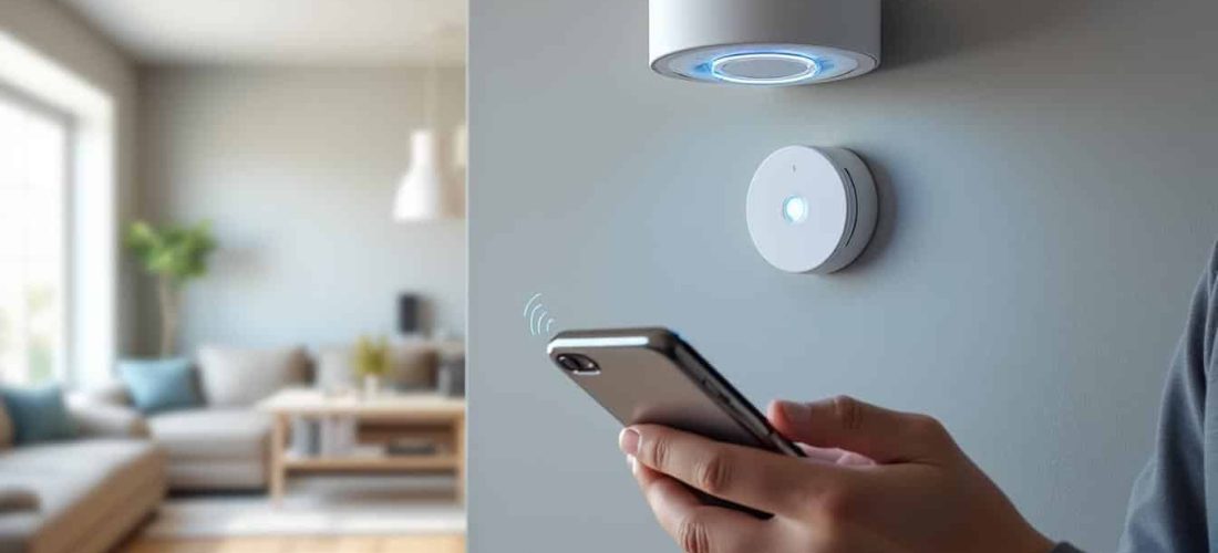 découvrez le détecteur de fumée intelligent qui envoie des alertes directement sur votre smartphone en cas d'incendie, pour une sécurité optimale à tout moment.