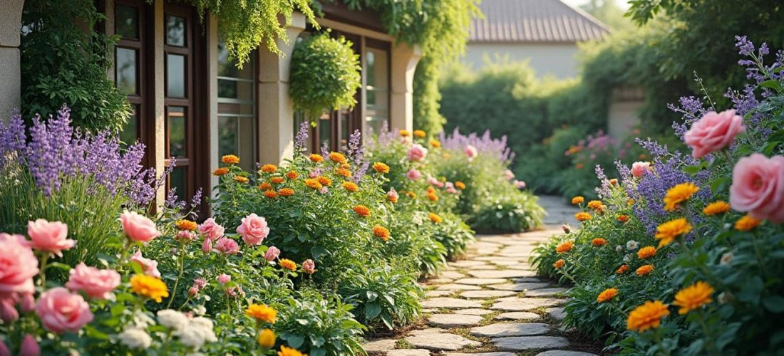 découvrez le charme du jardin de curé, un mélange harmonieux de fleurs colorées et d'herbes aromatiques pour un coin de nature parfumé et apaisant.